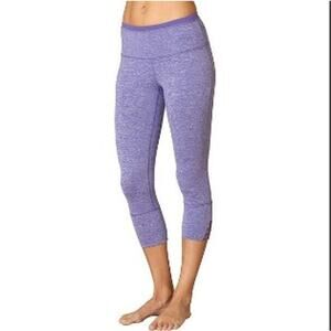 prAna Womens Tori Cutout Cropped Leggings Heathered Purple size Small